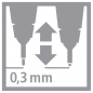 Preview: Icom Strichstärke 0,3 mm