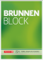 Preview: BRUNNEN Briefblock gelocht | A4, Lineatur 20, unliniert, 50 Blatt, grün