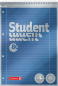 Preview: BRUNNEN Collegeblock Premium Student Spirale oben | A4, Lineatur 27, liniert, 80 Blatt, blau