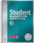 Preview: Collegeblock Premium Student | A5, DUO, kariert/liniert, 80 Blatt, petrol