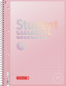 Preview: BRUNNEN Collegeblock Premium Student | A4, Lineatur 28, kariert, 80 Blatt, pastellrosa