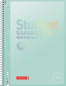 Preview: BRUNNEN Collegeblock Premium Student | A4, Lineatur 28, kariert, 80 Blatt, pastellmint