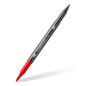 Preview: STAEDTLER 3001 Doppelfasermaler mit Pinselspitze wasservermalbar