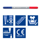 Preview: STAEDTLER 3280 Doppelfasermaler zweifarbig