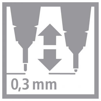 Icom Strichstärke 0,3 mm