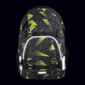 Coocazoo Schulrucksack MATE Lime Flash (2tlg.)