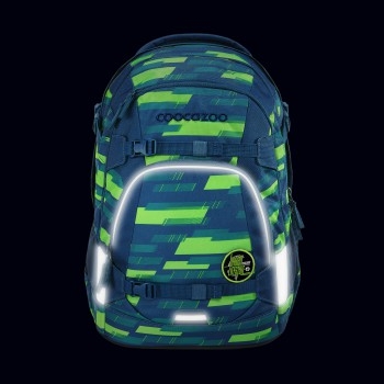 Coocazoo Schulrucksack MATE Lime Stripe (2tlg.)