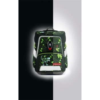 Preview: Step by Step Space Shine Schulranzen- Set Dino Night Tyro (5tlg.)