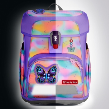 Step by Step Cloud Flash Schulranzen- Set Butterfly Luna (5tlg.)