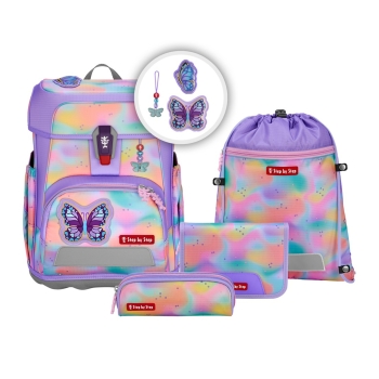 Step by Step Cloud Flash Schulranzen- Set Butterfly Luna (5tlg.)