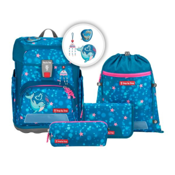 Step by Step Cloud Schulranzen Dolphin Azura (5tlg.)