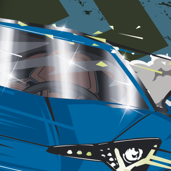 Preview: BRUNNEN Ringbuch Fast Wheels | A4, 2 Ringe