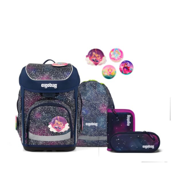 ergobag cubo- Set Super Reflex Glow Bärlaxy (5tlg.)