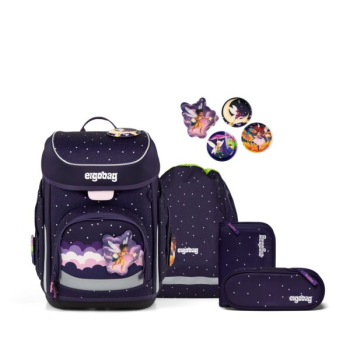 ergobag cubo Schulranzen- Set SternguckBär Reflex Edition (5tlg.)Bärhext (5tlg.)
