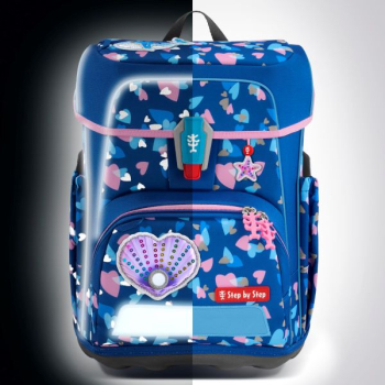 Preview: Step by Step Cloud REFLECT Schulranzen- Set Seashell Pearl (5tlg.)et Bagger Rocco (5tlg.)- Set Dino Torex (5tlg.)