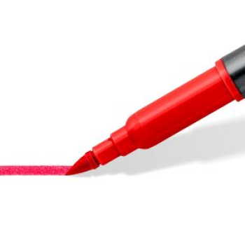 STAEDTLER 3001 Doppelfasermaler mit Pinselspitze wasservermalbar