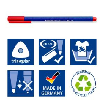 STAEDTLER triplus® color 323 dreikantiger Fasermaler
