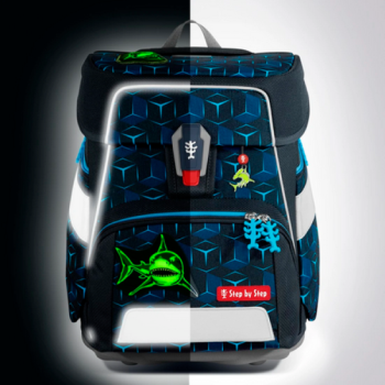 Preview: Step by Step Space Shine Schulranzen- Set Shark Dexter (5tlg.)