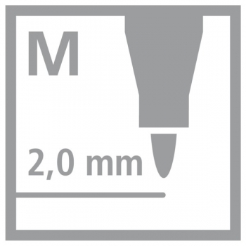 Icom Strichstärke 2 mm
