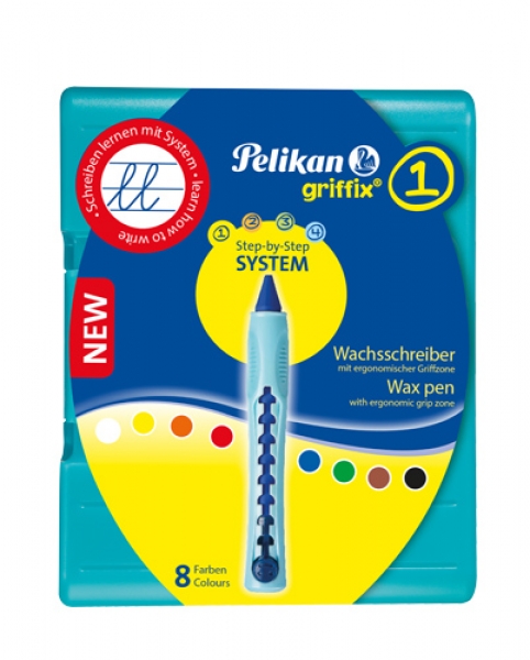 Pelikan griffix© Wachsschreiber für Rechts- und Linkshänder 8Stk./Pack