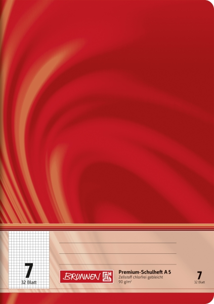 BRUNNEN Schulheft Vivendi A5 Lin.7 32Blatt