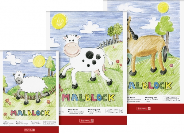 BRUNNEN Malblock A4 100Bl.