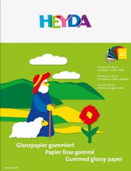 HEYDA Glanzpapier- Heft