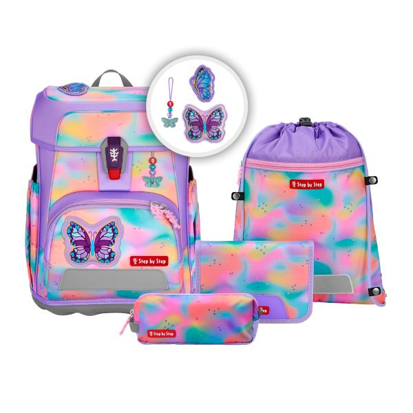 Step by Step Cloud Flash Schulranzen- Set Butterfly Luna (5tlg.)