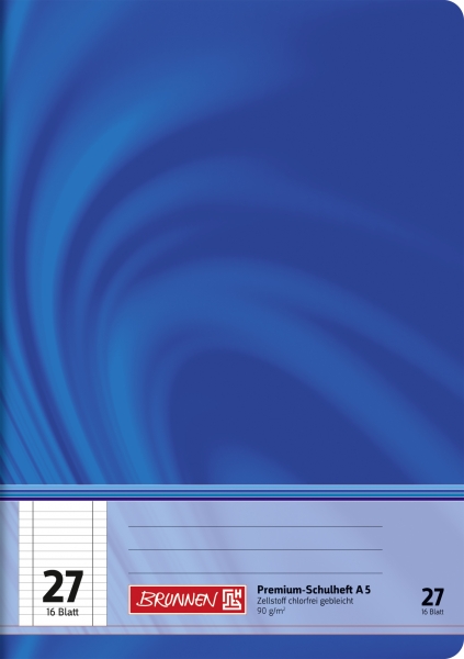 BRUNNEN Schulheft Vivendi A5 Lin.27 16Blatt