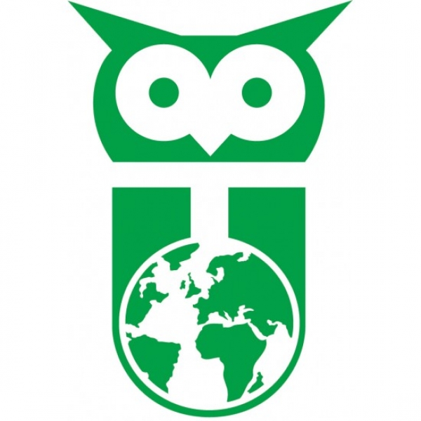 Icom Eule mit Welt