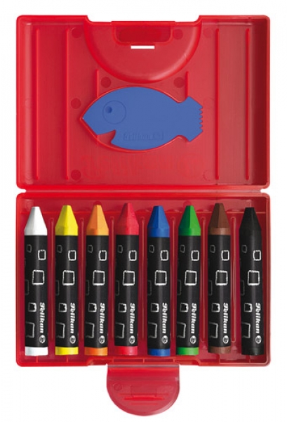 Pelikan Wachsmalstifte wasserfest 8 Stk./Pack