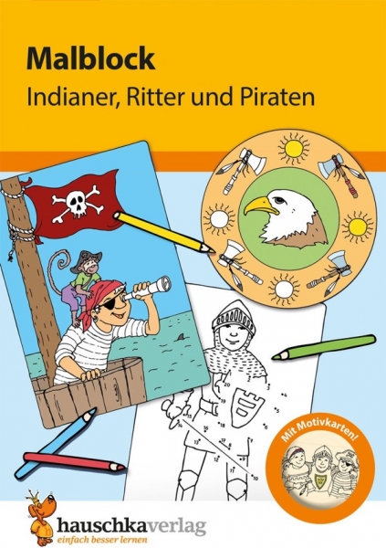 601 Malblock - Indianer, Ritter und Piraten