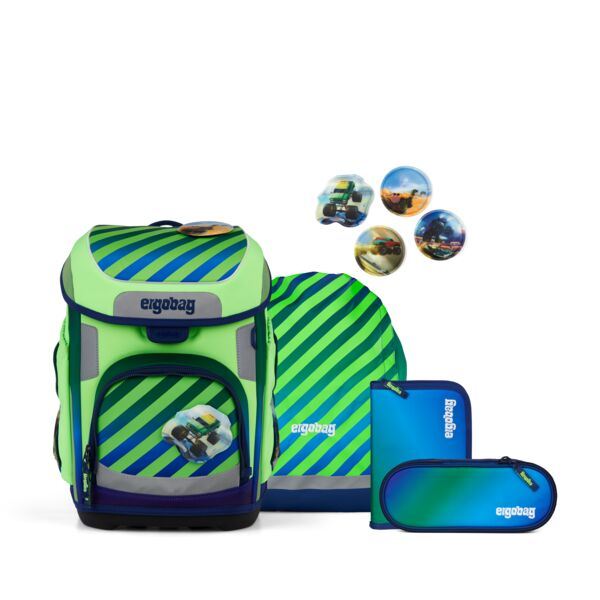 ergobag cubo Schulranzen- Set TruckBär (5tlg.)