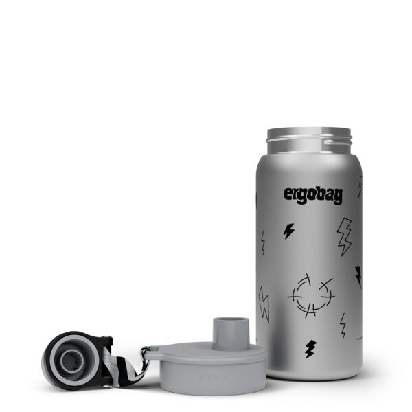 ergobag Trinkflasche Gewitter 0,5l - Edelstahl,5l - Edelstahl