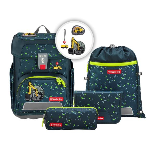 Step by Step Cloud Schulranzen- Set Bagger Rocco (5tlg.)n- Set Dino Torex (5tlg.)