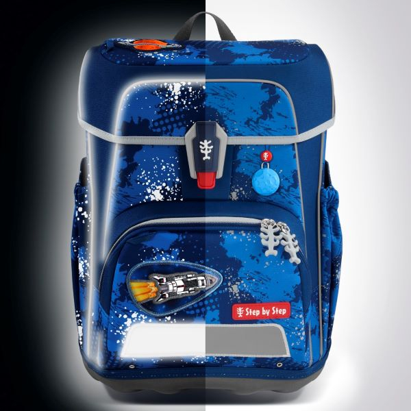 Step by Step Cloud REFLECT Schulranzen- Set Rocket Novo (5tlg.)n- Set Bagger Rocco (5tlg.)