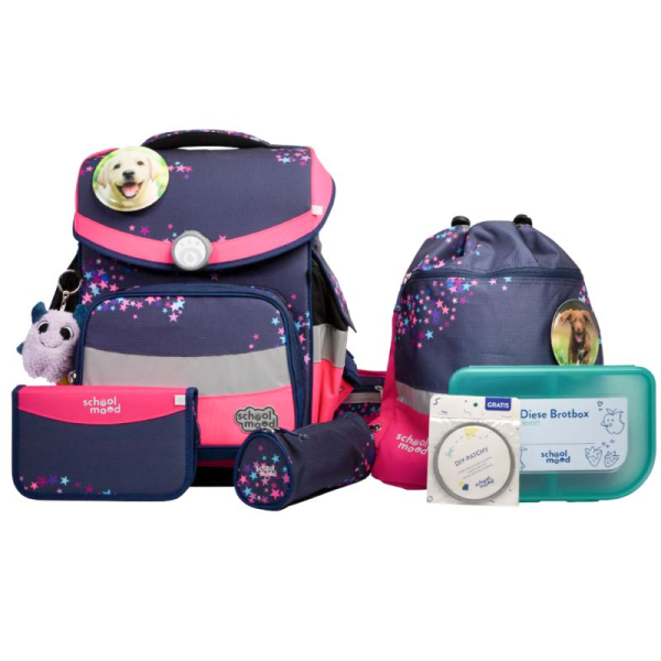 Schoolmood Timeless Pro Schulranzenset Leni (Hund) (7tlg.)