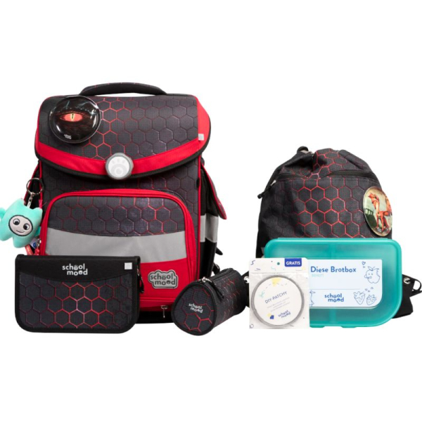 Schoolmood Timeless Pro Schulranzenset Mika (Drache) (7tlg.)