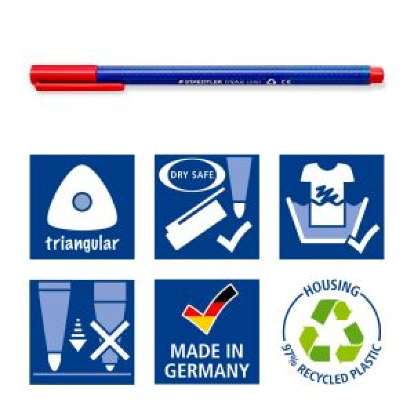 STAEDTLER triplus® color 323 dreikantiger Fasermaler