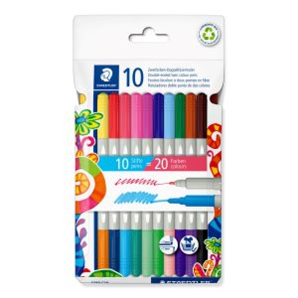 STAEDTLER 3280 Doppelfasermaler zweifarbig