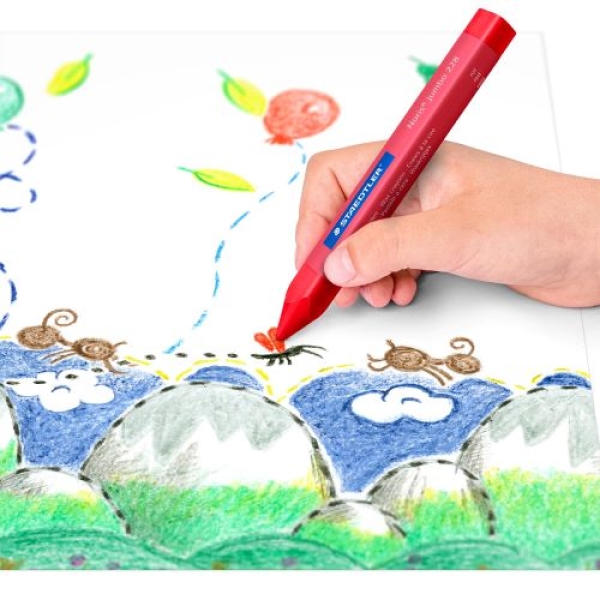 Staedtler Noris® jumbo Wachsmalkreiden, 9 u. 12er