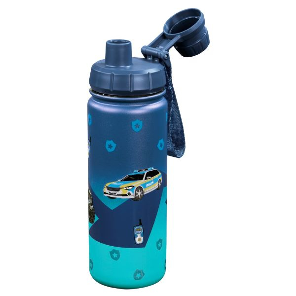 Step by Step Edelstahl- Trinkflasche Police (1tlg.)
