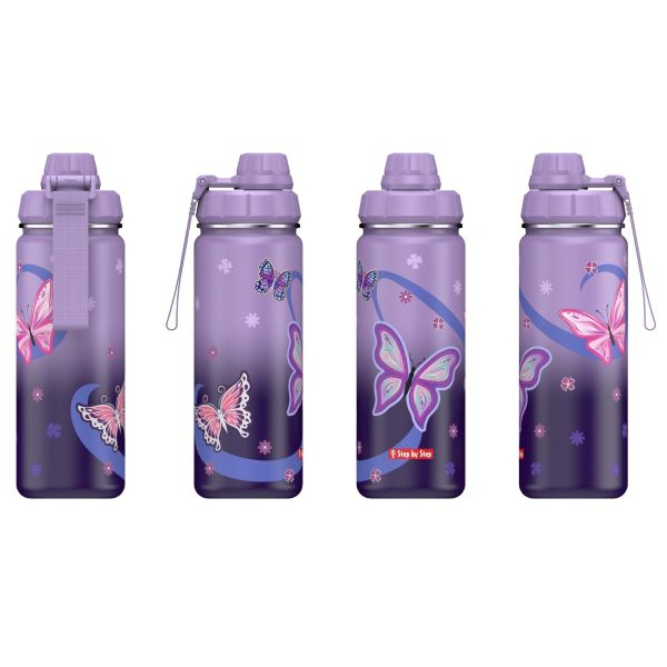 Step by Step Edelstahl- Trinkflasche Sweet Butterfly (1tlg.)