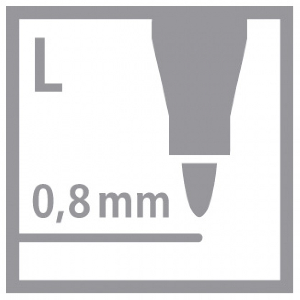 Icom Strichstärke 0,8 mm