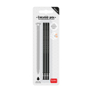Set mit 3 Nachfüllminen für löschbare Gelstifte - Schwarze Tinte - Erasable Pen