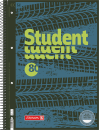 BRUNNEN Collegeblock Premium Student Fast Wheels A4, liniert mit Randlinie innen und außen