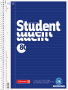 BRUNNEN Collegeblock Student Recycling | A4, Lineatur 21, liniert, 80 Blatt