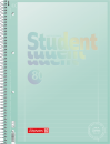 BRUNNEN Collegeblock Premium Student | A4, Lineatur 27, liniert, 80 Blatt, pastellmint